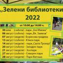 Зелени библиотеки в парковете на София (30.07. – 28.08.2022)